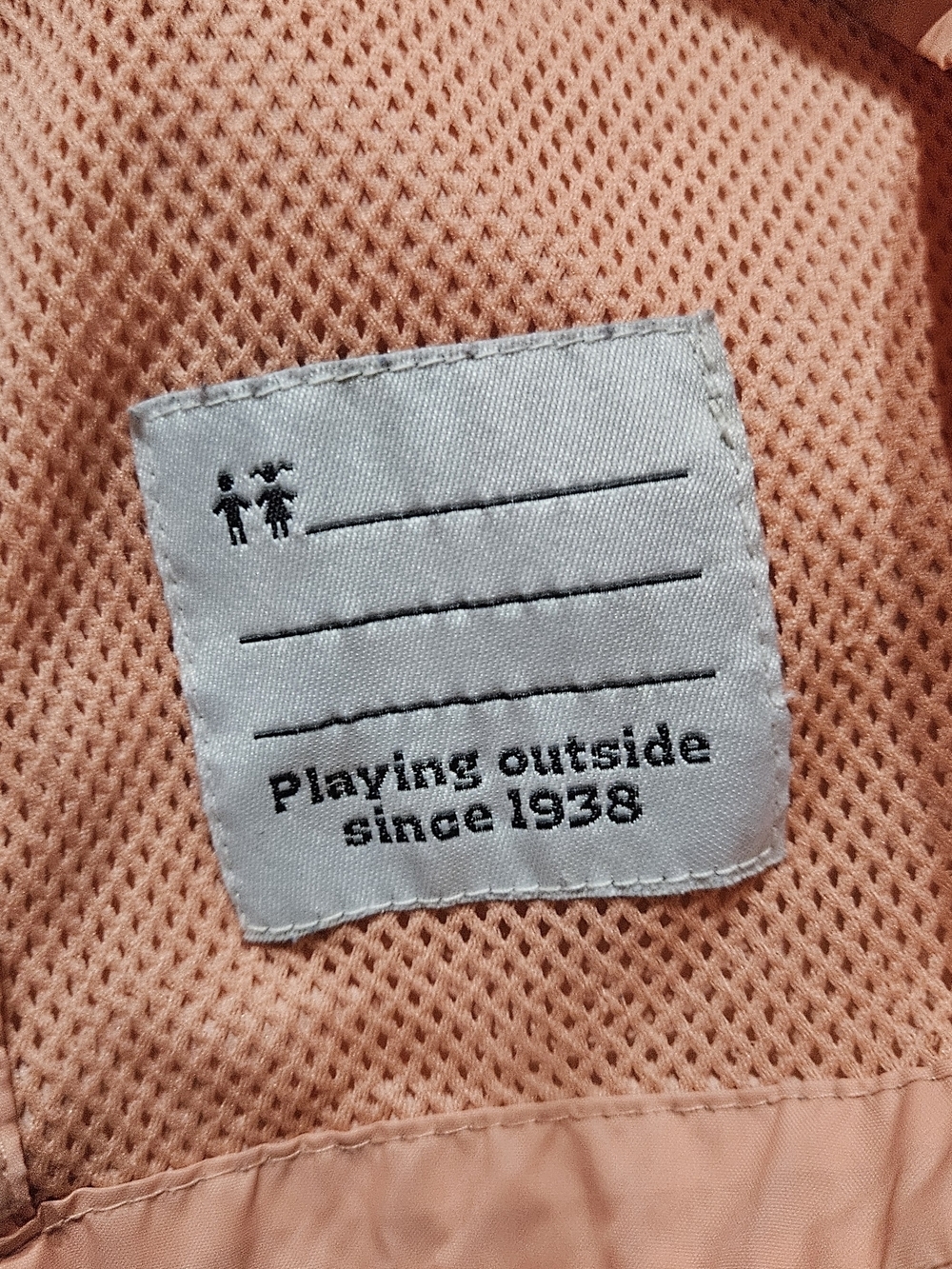 Columbia Girls Windbreaker Rain Jacket Hooded Peach Pink Size M 10/12. - Picture 5 of 9